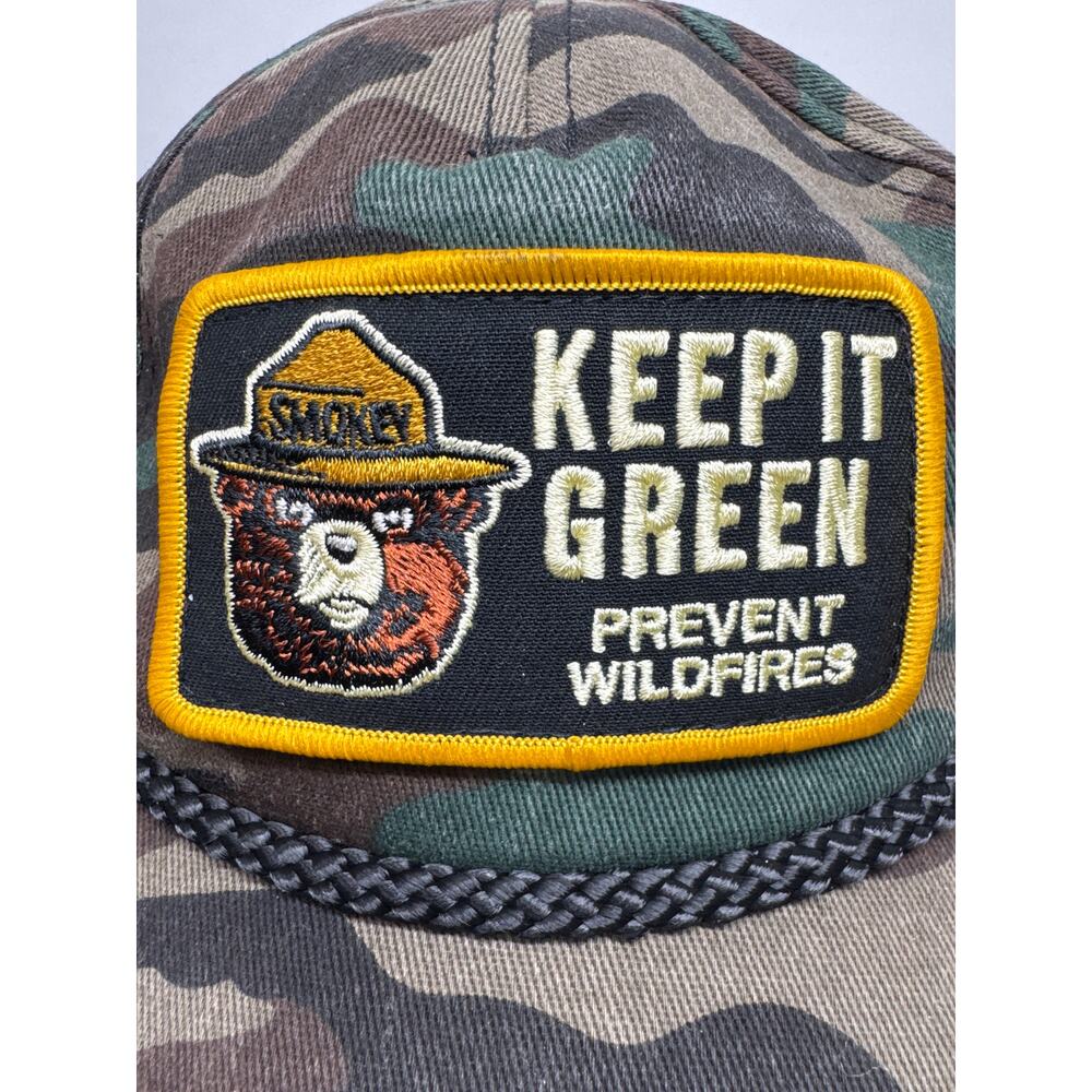American Needle Roscoe Smokey Bear Camo Adjustable Hat, OS, Unisex - Picture 5 of 7